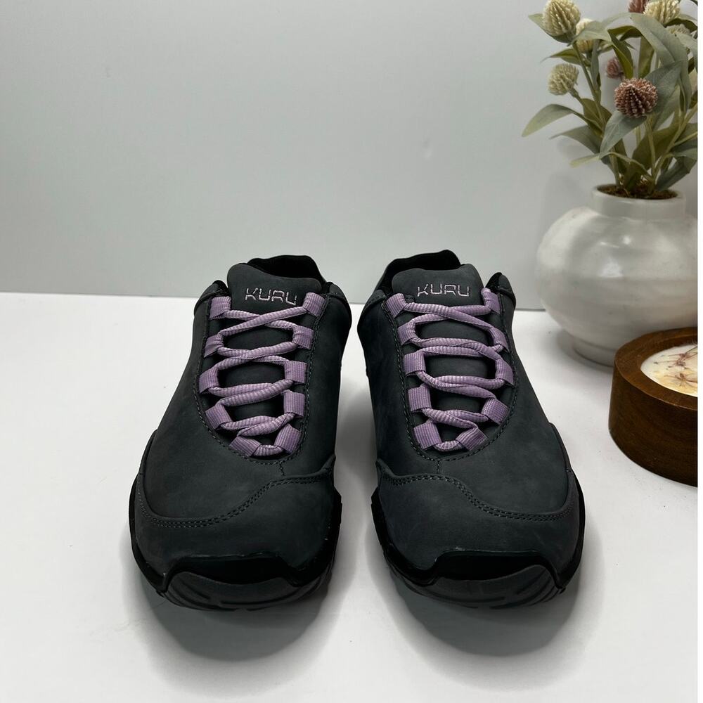 Kuru Chicane Trail Hiking Comfort Sneaker Smoke Gray/Black/Violet Women 6W NWB - Picture 4 of 11
